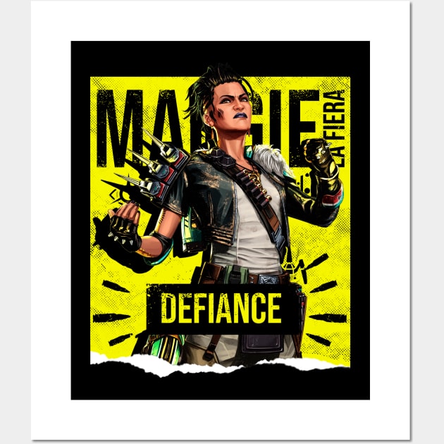 Apex Legends Mad Maggie Defiance Wall Art by LucioDarkTees